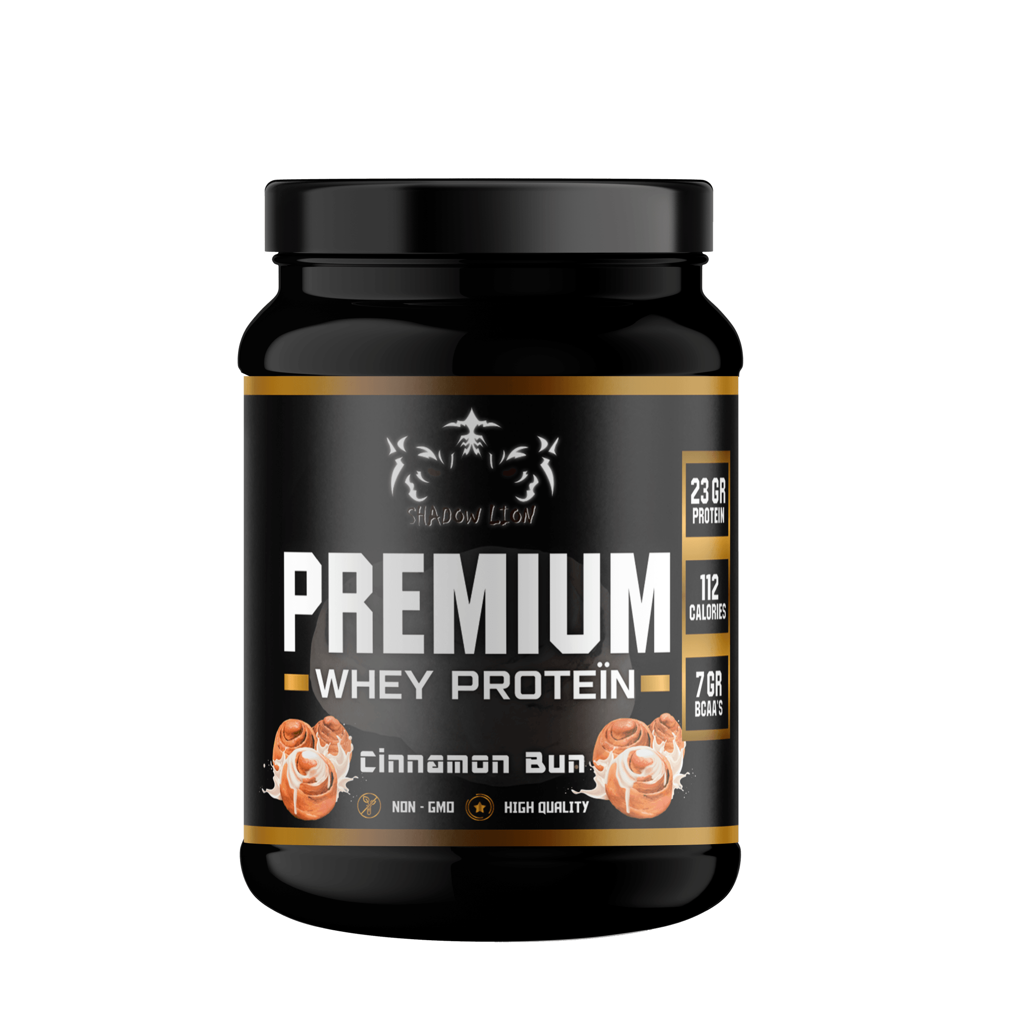 Premium Whey Proteïn Cinnamon Bun ShadowLion.nl